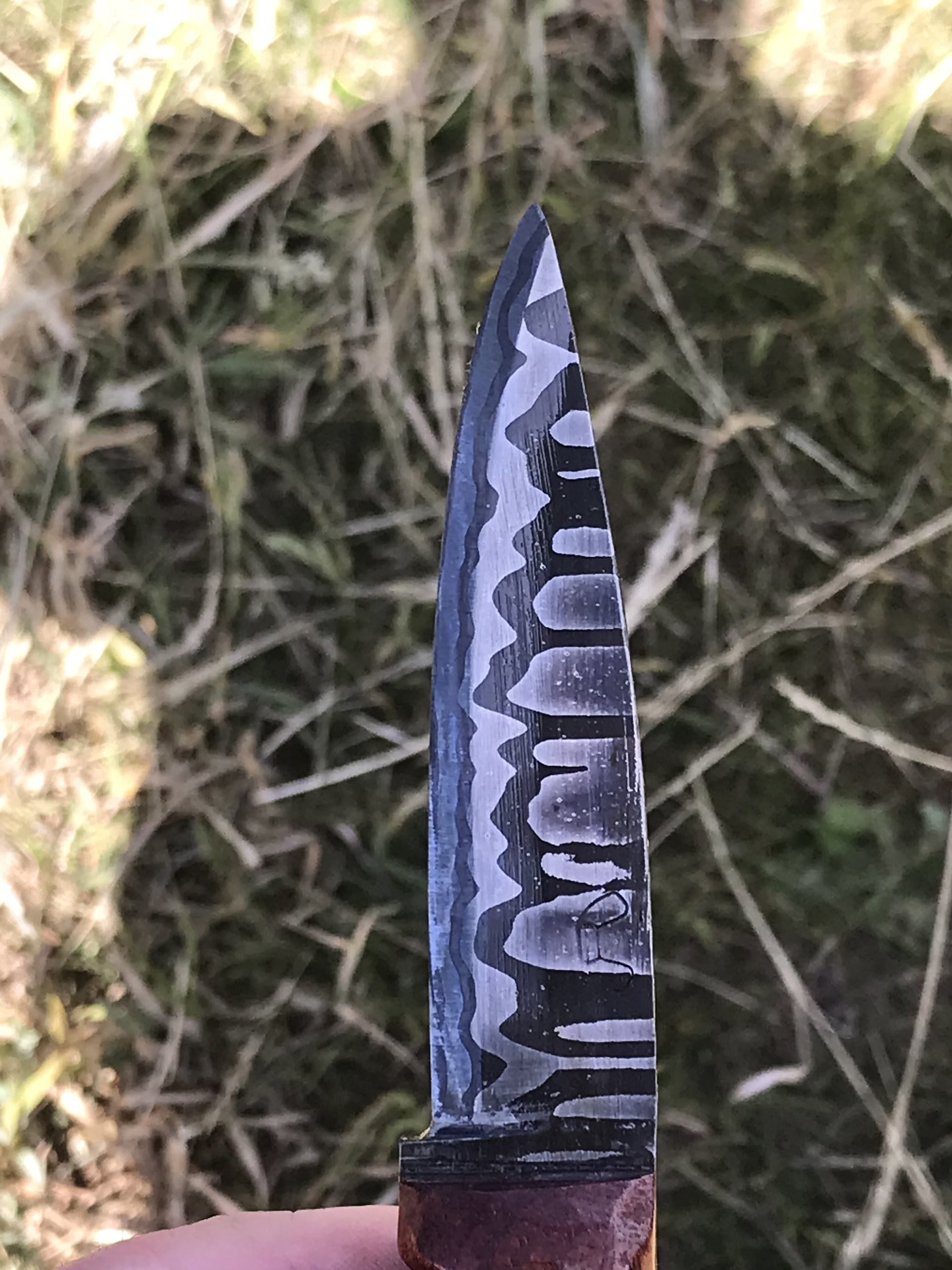 Damascus pairing knife