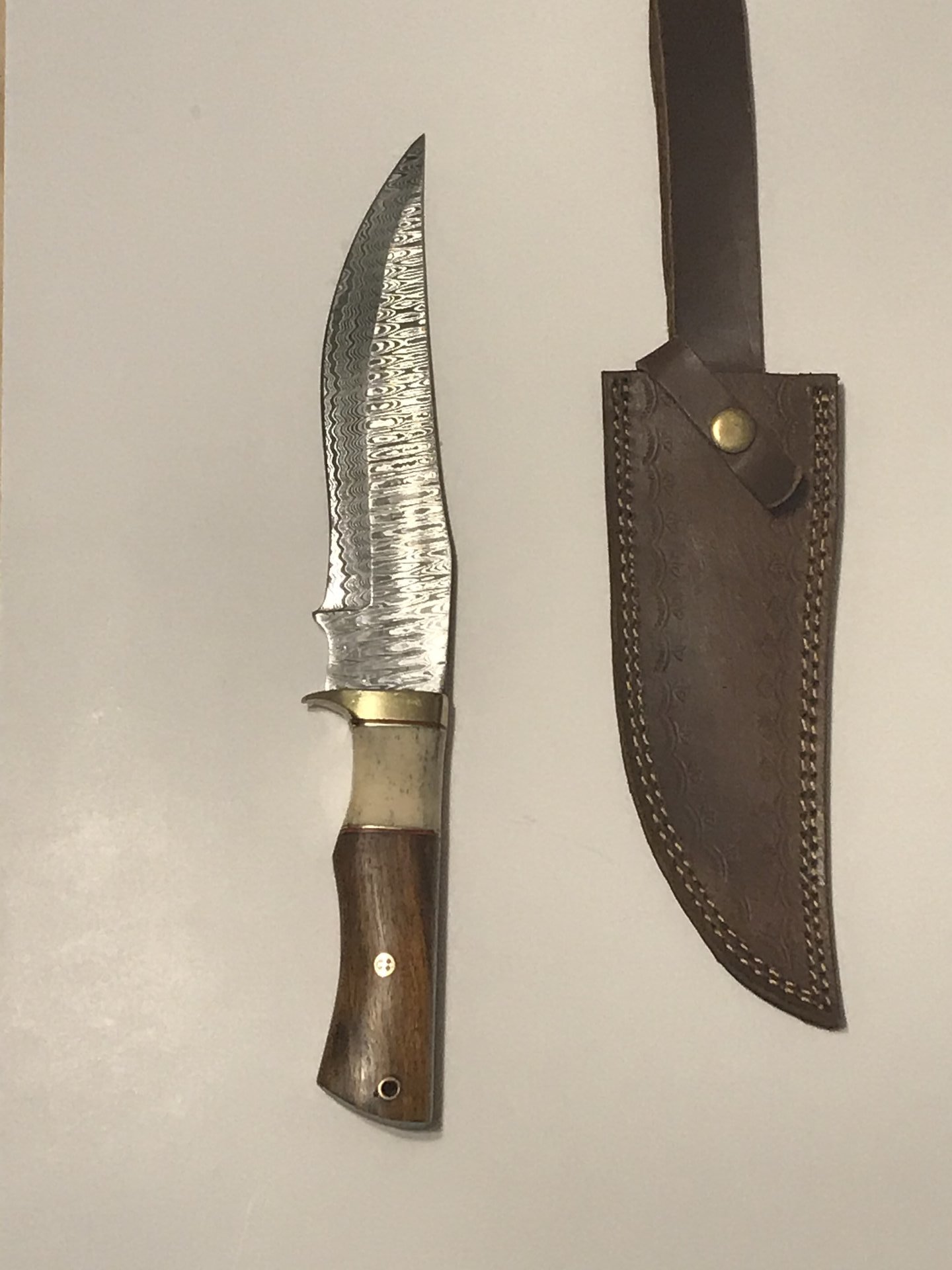 13” Damascus hunting knife 