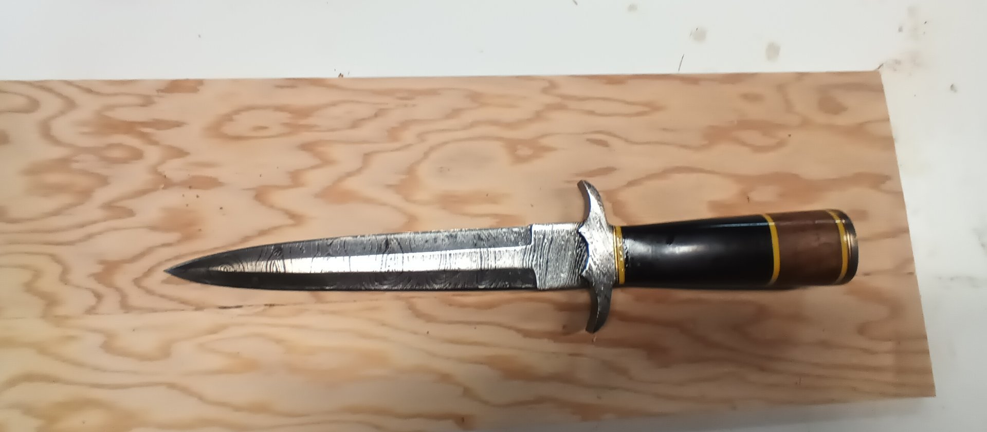 15” Damascus dueling style dagger