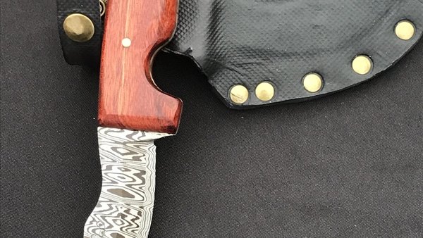 Damascus scimitar skinner