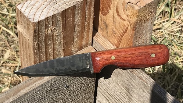 Damascus pairing knife